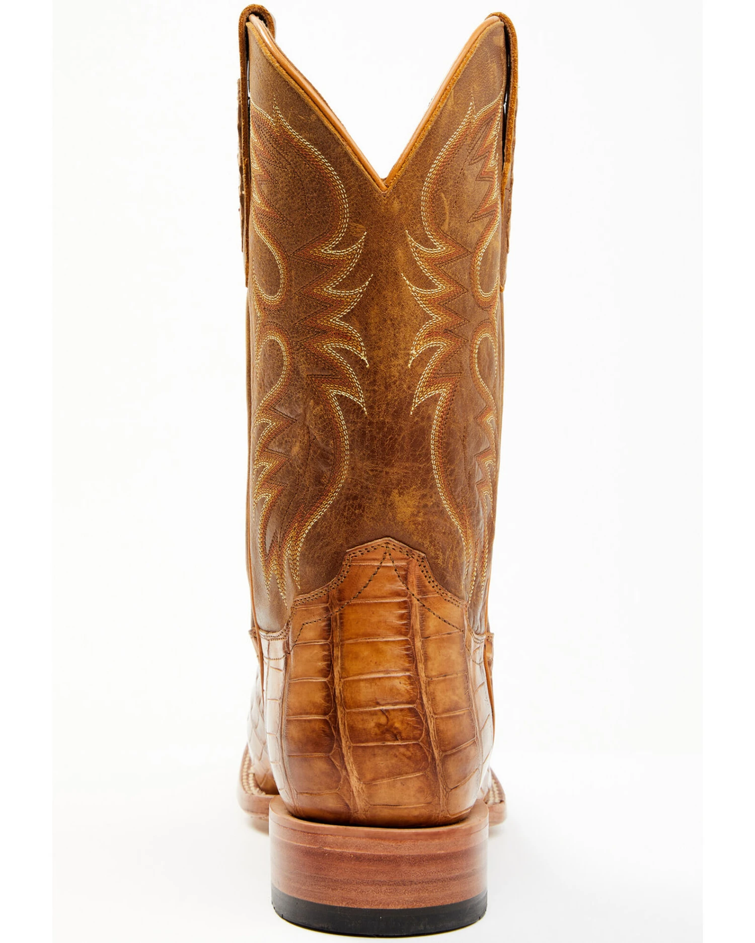 Cody James Men's Caiman Cognac 12" Exotic Western Boots - Broad Square Toe 5 Cody James Men's Caiman Cognac 12" Exotic Western Boots - Broad Square Toe - Image 5