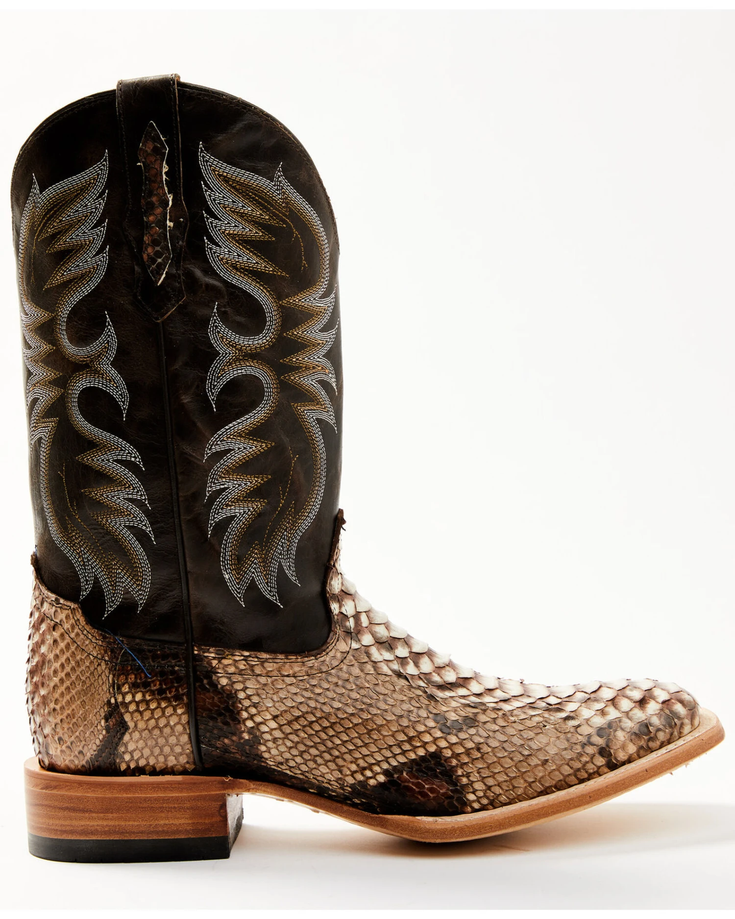 Cody James Men's Exotic Python Western Boots - Broad Square Toe 2 Cody James Men's Exotic Python Western Boots - Broad Square Toe - Image 2