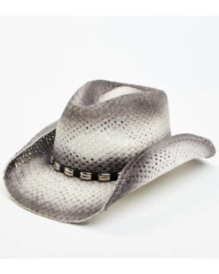 Cody James Men's Ombre Gray Bartolome Straw Hat
