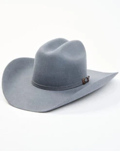 Cody James Men's 5X Self Band Cattleman Fur Blend Western Hat - Granite