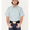 Cody James Men's Wagon Southwestern Print Short Sleeve Western Snap Shirt 