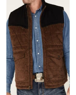 Cody James Men's Waren Corduroy Puffer Vest -Cody James Fashion Hub 2000373954 200 P3