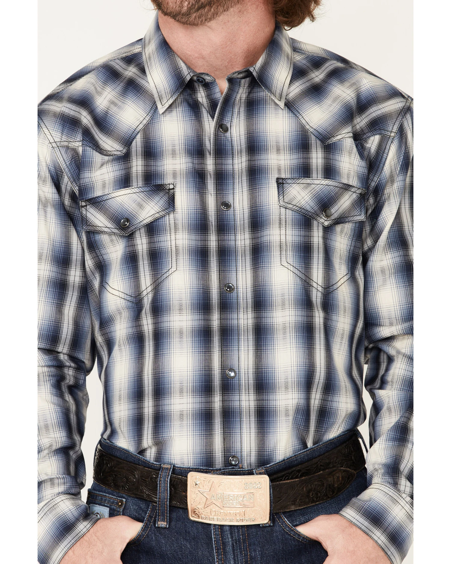 Cody James Men's Trailblazer Large Plaid Snap Western Shirt - Big & Tall 3 Cody James Men's Trailblazer Large Plaid Snap Western Shirt - Big & Tall - Image 3