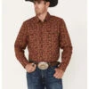 Cody James Men's On Tour Paisley Print Snap Western Shirt 