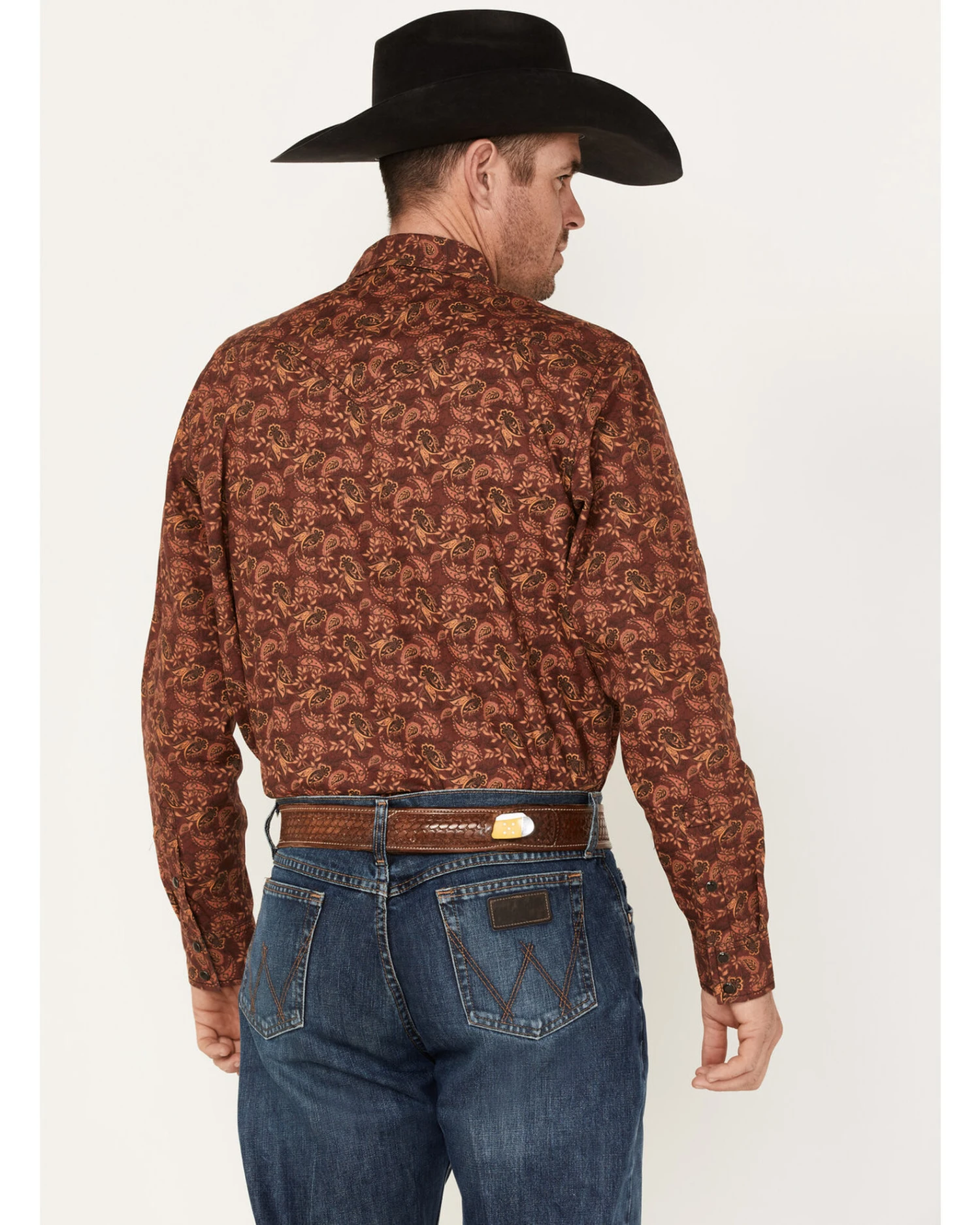 Cody James Men's On Tour Paisley Print Snap Western Shirt 4 Cody James Men's On Tour Paisley Print Snap Western Shirt - Image 4