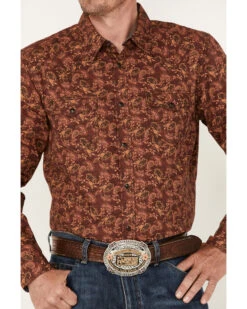 Cody James Men's On Tour Paisley Print Long Sleeve Snap Western Shirt - Big & Tall  -Cody James Fashion Hub 2000374108 640 P3