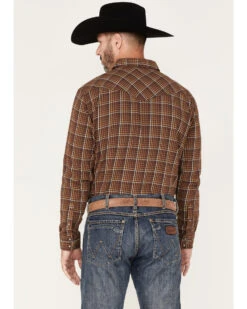 Cody James Men's Rusty Nail Small Plaid Print Long Sleeve Snap Western Flannel Shirt - Big & Tall  -Cody James Fashion Hub 2000374134 220 P4