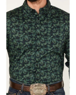 Cody James Men's Ringer Floral Print Button Down Western Shirt  -Cody James Fashion Hub 2000374146 301 P3