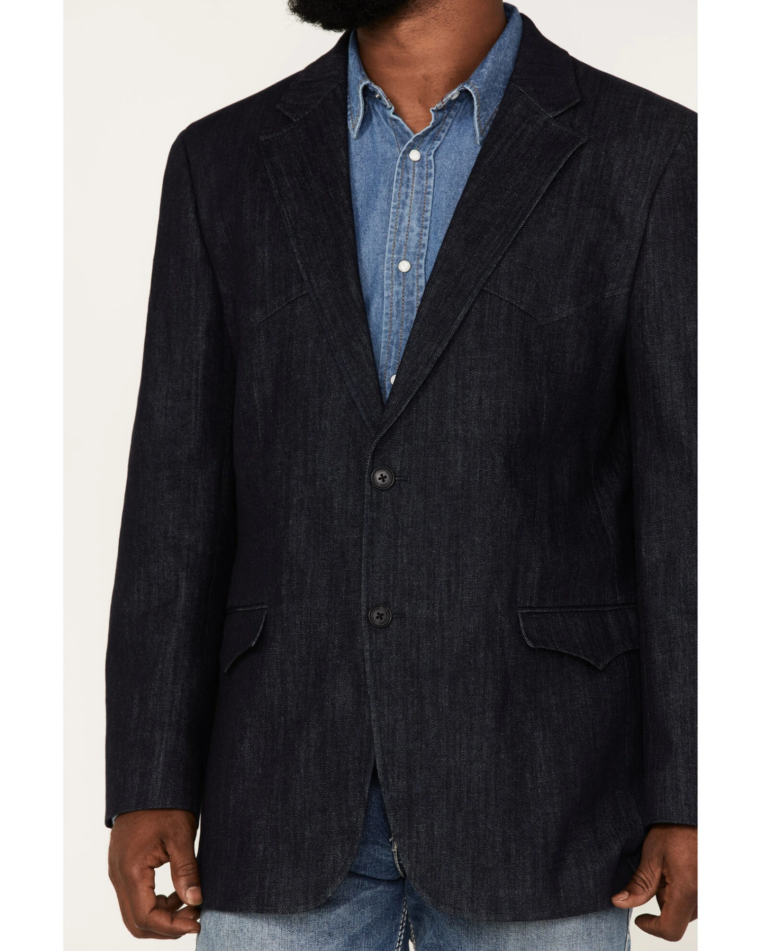 Cody James Men's Kentucky Denim Blazer 3 Cody James Men's Kentucky Denim Blazer - Image 3