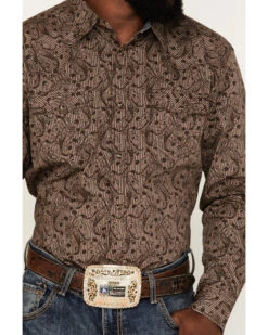Cody James Men's Linear Paisley Print Long Sleeve Snap Western Shirt 6 Cody James Men's Linear Paisley Print Long Sleeve Snap Western Shirt -Cody James Fashion Hub 2000380454 200 P3