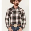 Cody James Men's Cabin Fever Long Sleeve Snap Western Flannel Shirt - Big & Tall