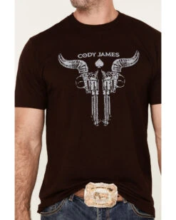 Cody James Men's Bullhead Guns Short Sleeve Graphic T-Shirt -Cody James Fashion Hub 2000381892 640 P3
