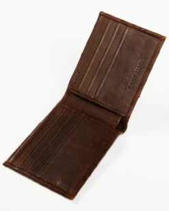 Cody James Men's Brown Exotic Ostrich Leather Bifold Wallet -Cody James Fashion Hub 2000382541 200 P3