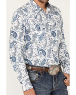 Cody James Men's Home Town Paisley Print Long Sleeve Snap Western Shirt -Cody James Fashion Hub 2000382811 100 P3