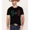Cody James Men's Tiled Mexico Flag Short Sleeve Graphic T-Shirt