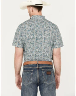 Cody James Men's Crazy Days Paisley Print Short Sleeve Western Snap Shirt -Cody James Fashion Hub 2000385970 300 P4