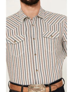 Cody James Men's Tie Down Striped Short Sleeve Western Snap Shirt -Cody James Fashion Hub 2000385976 100 P3