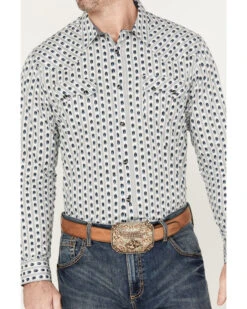 Cody James Men's Marietas Geo Striped Long Sleeve Western Snap Shirt -Cody James Fashion Hub 2000386051 100 P3