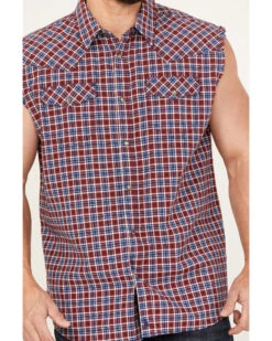 Cody James Men's Plaid Stars Bubba Sleeveless Western Shirt -Cody James Fashion Hub 2000386233 410 P3
